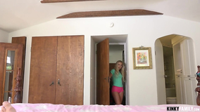 Delightful blonde teen fucking her sex-crazed stepbro