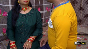 Desi Pari Bhabhi Pulverize By Devar On Bday With Hindi Converse