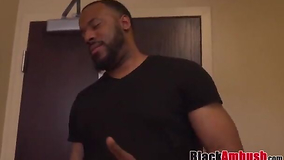 Ginger debutante Chloe tricked into bi-curious-racial inner jizz shot